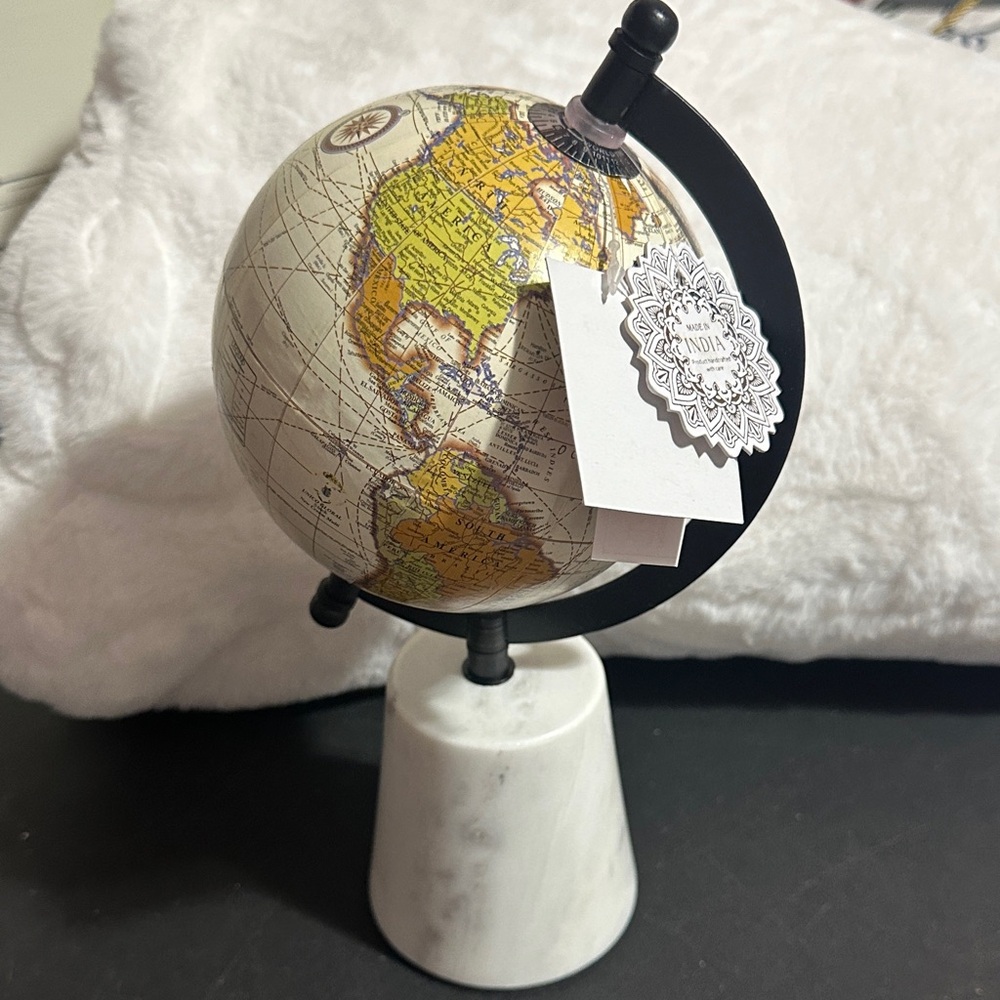 Made in India globe with marble base
